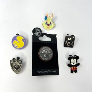 Disney Trading Pin Lot Hidden Mickey Lost River Delta White Rabbit